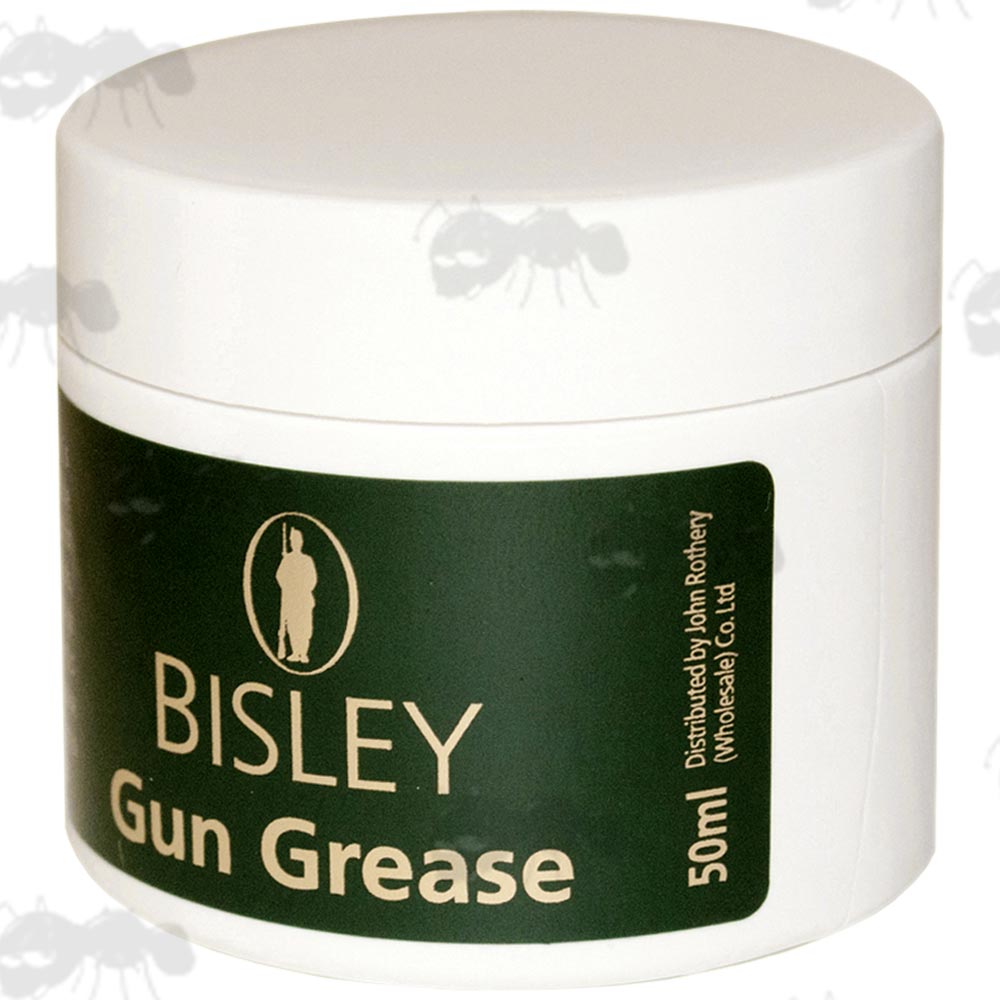 Bisley Molybdenum Disulphide Gun Grease in a Screw Top White Plastic Tub with Green Label