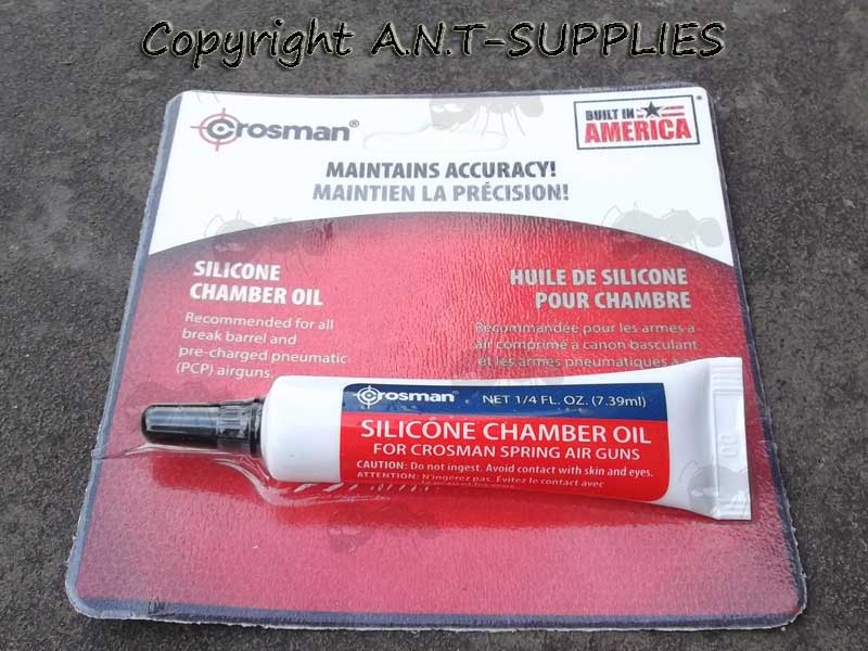 Tube of Crosman Chamber Silicone Oil In Display Packaging