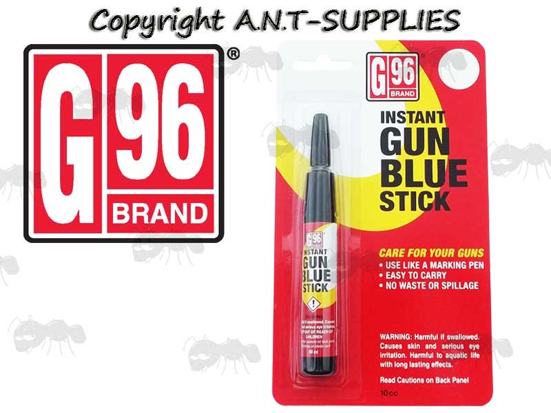 G96 Gun Blue Pen in Display Hanger Packaging with G96 Logo