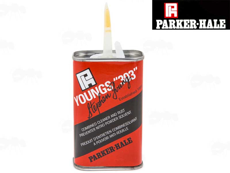 125ml Tin of Parker-Hale Youngs 303 Nitro Cleaning Solvent with Spout