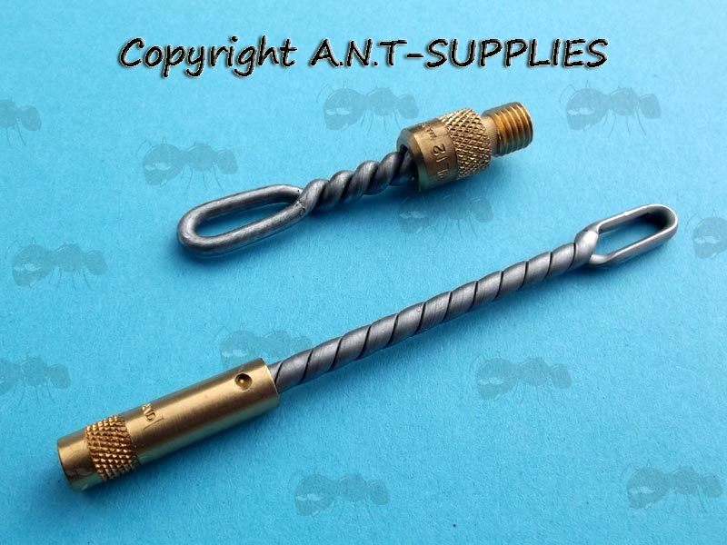12 and 28 Gauge Cleaning Cloth Brass Pull Loops for Shotgun Barrel Rod Kits