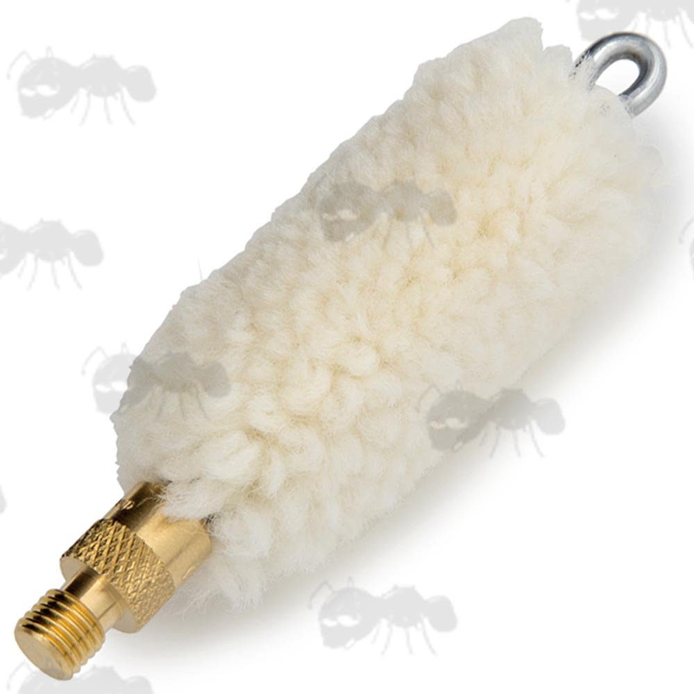 White Wool Mop for Shotgun Barrel Rod Cleaning Kits