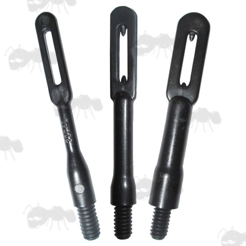 Three Black Plastic Rifle Patch Puller Loops