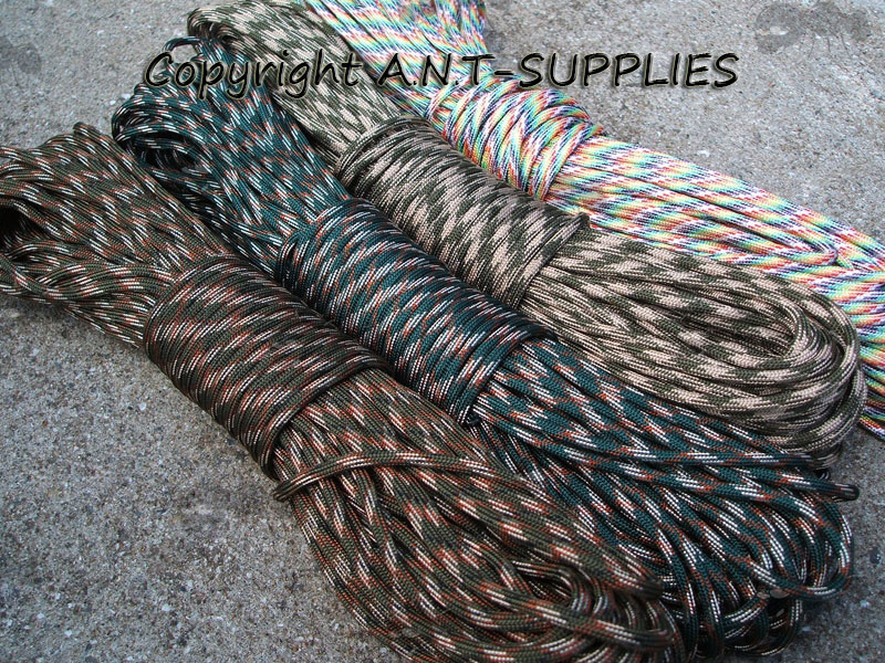 4 x 30 Metres of Camouflage Paracord