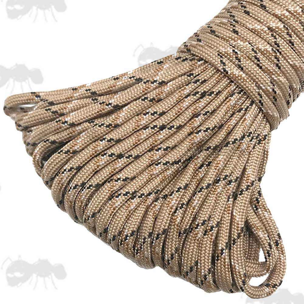 30 Metres Desert Camouflage Coloured Paracord
