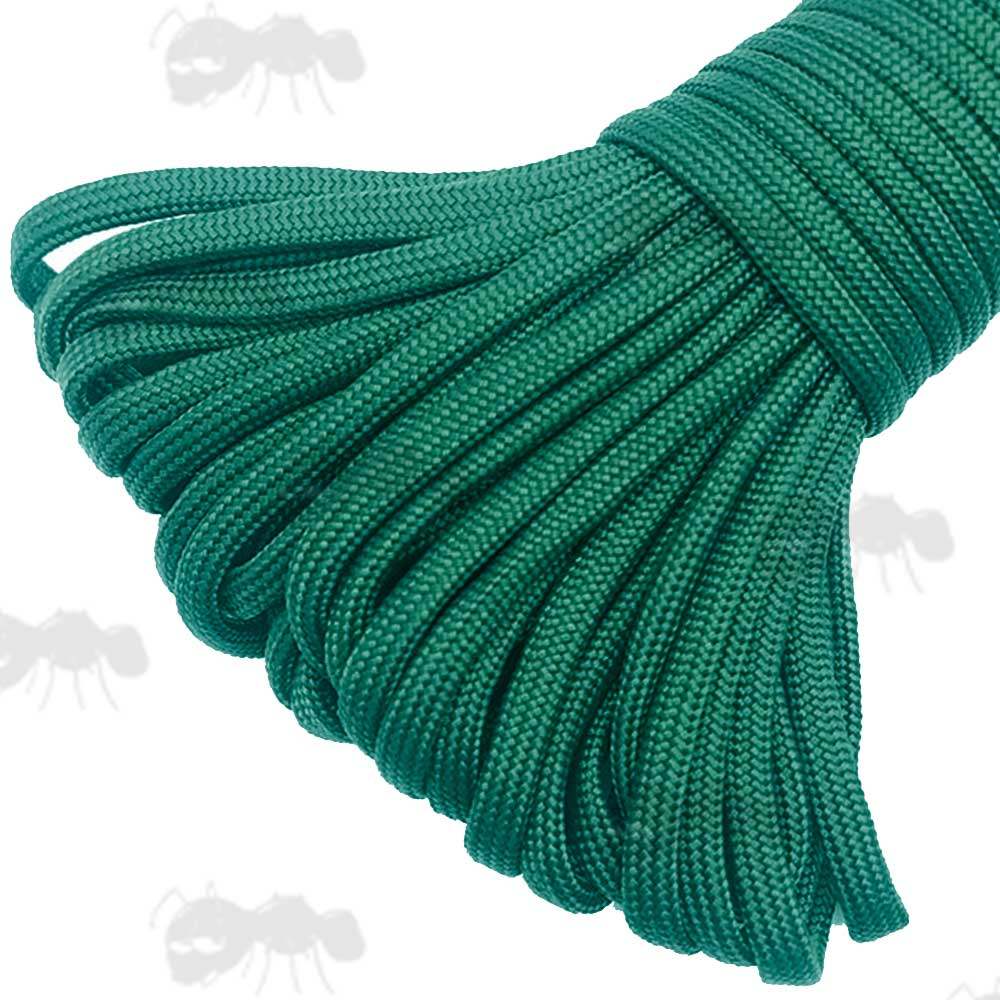 30 Metres Kelly Green Coloured Paracord