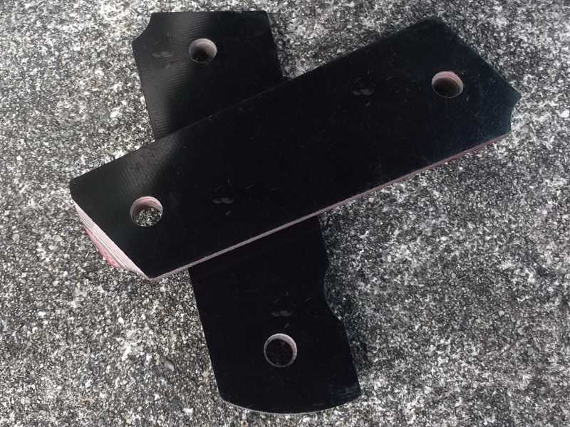 Rosewood Colt 1911 Handgun Diamond Textured Grip Panels