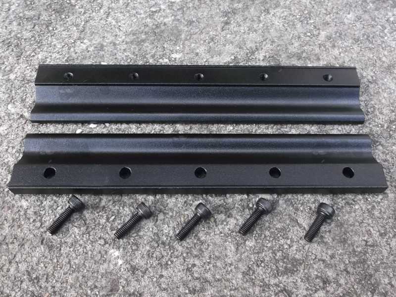Side Views of The Dismantled One Piece Barrel Fitting Dovetail Rail Bases for Crosman Airguns