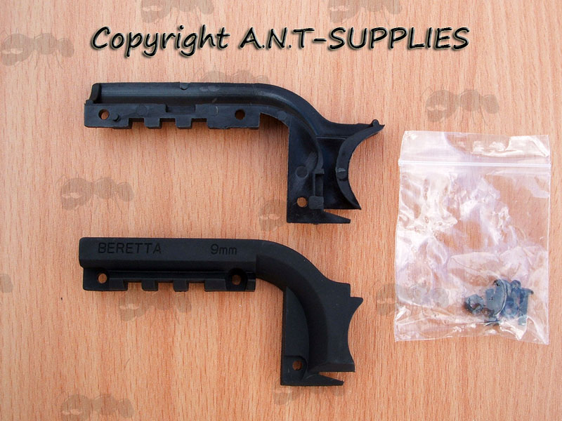 Beretta M9 Black Handgun Rail in Two Parts