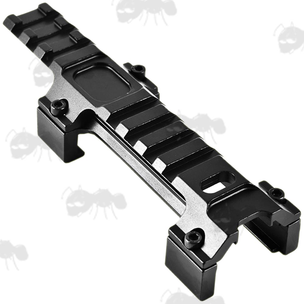 Black MP5 Low-Profile Sight Base Forward Reach Rail Claw Mount