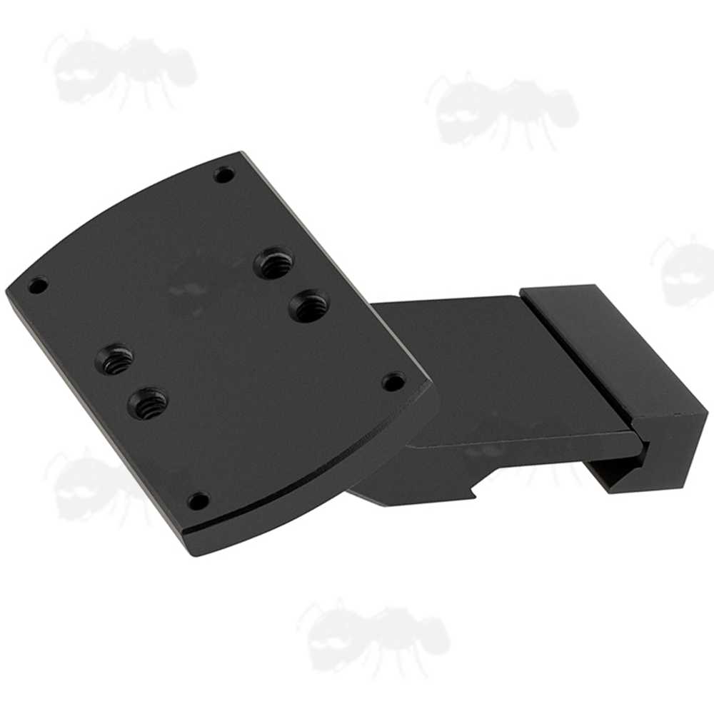 35 Degree Offset Black Mount for Fitting RMR Sights to Picatinny Rifle Rails