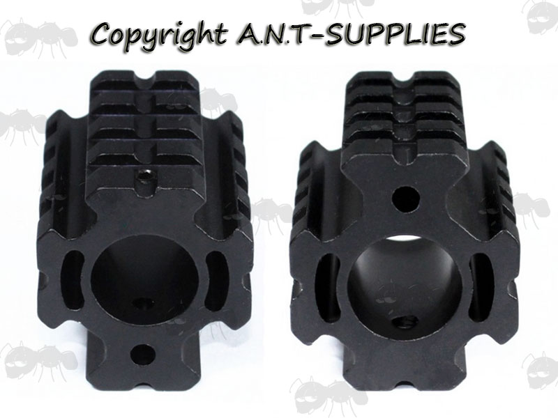 Two Gas Block with Four Picatinny Rails for AR-15 Type Rifles
