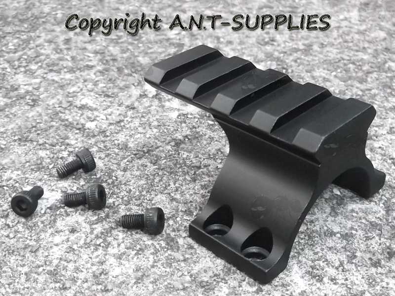 Four Slot Weaver / Picatinny Extended Accessory Rail Ring Top for 30mm Diameter Scope Mount