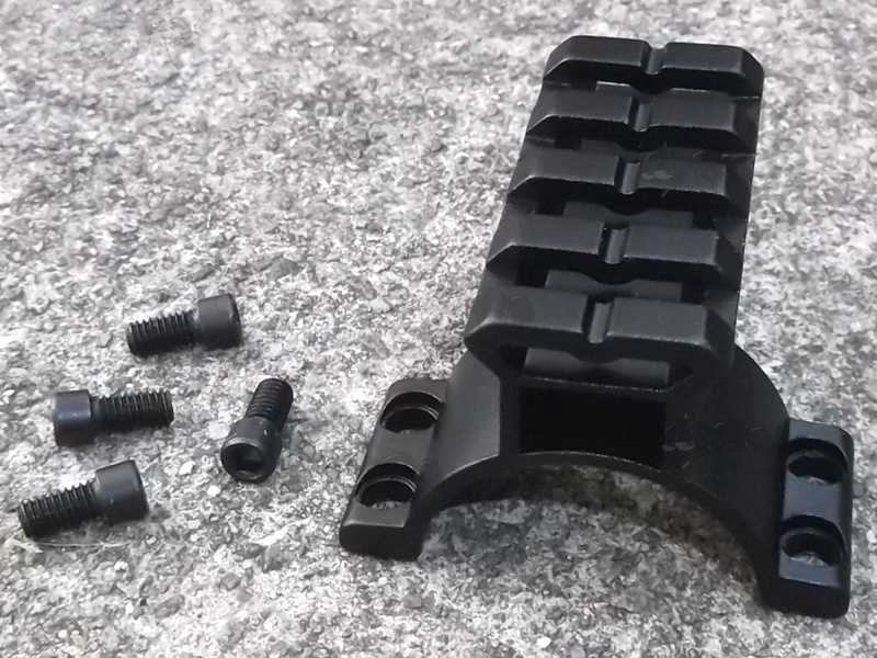 Four Slot Weaver / Picatinny Extended Accessory Rail Ring Top for 30mm Diameter Scope Mount, High-Profile See-Through Design