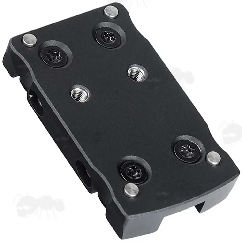 Aluminium Base Plate Adaptor for Fitting Docter Pattern Footprint Dot Sights to Shotgun Ribs