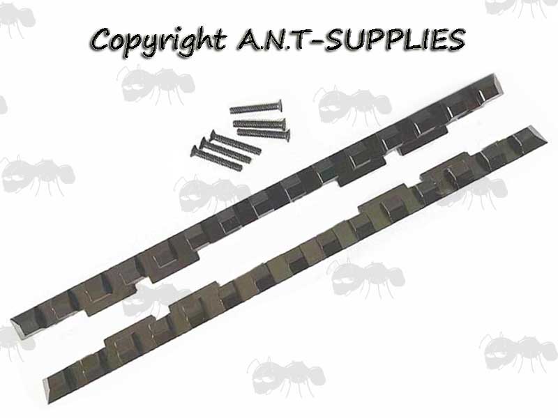 14 Slot Long Steel Shotgun 7mm Rib Weaver Adapter Rail
