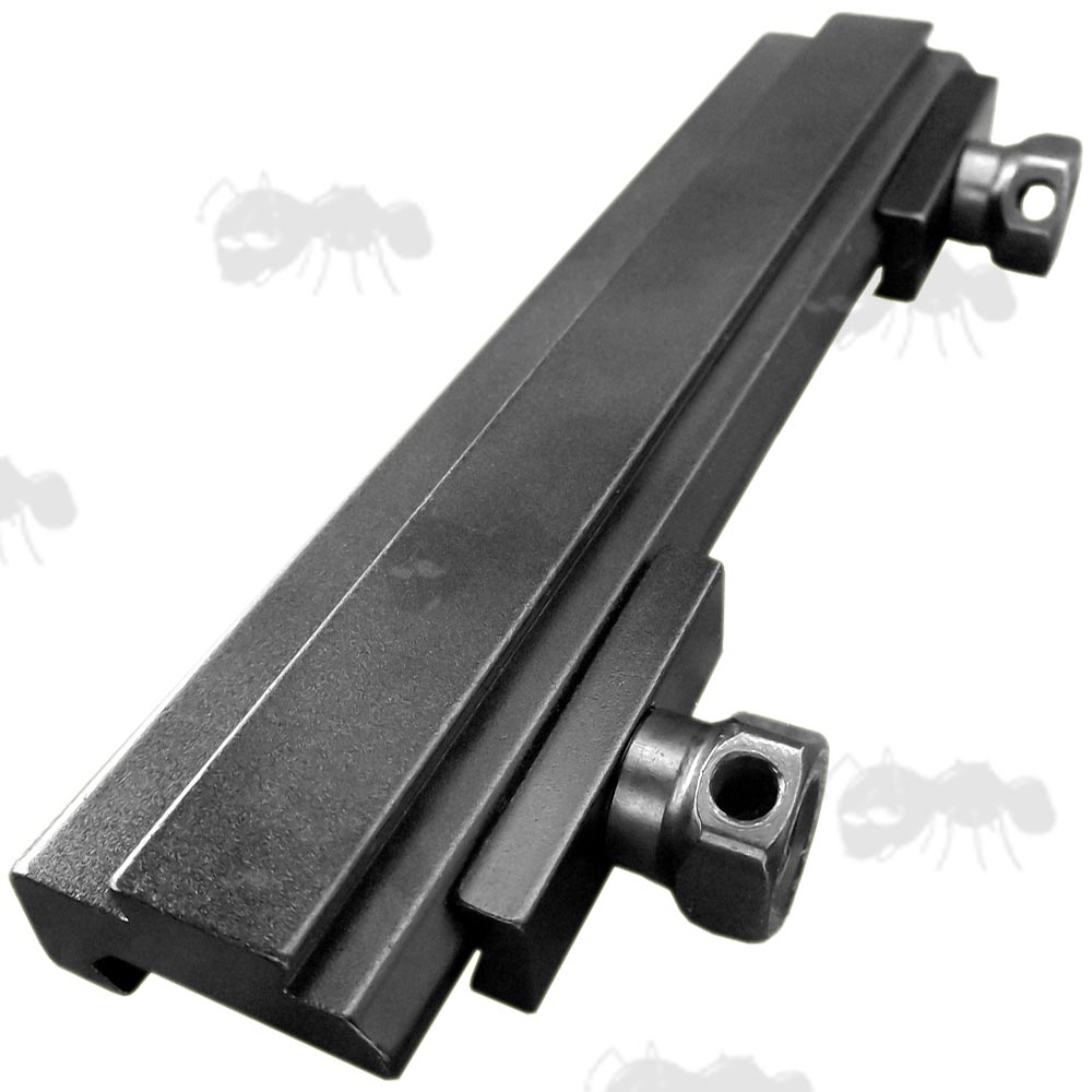 One Piece 20mm Weaver / Picatinny Rail to Dovetail Rail Adapter with Aluminium Plates