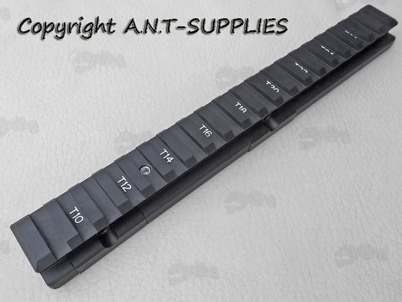 Black Anodised Metal SA80 / L85 Sight Rail to Picatinny STANAG Adapter
