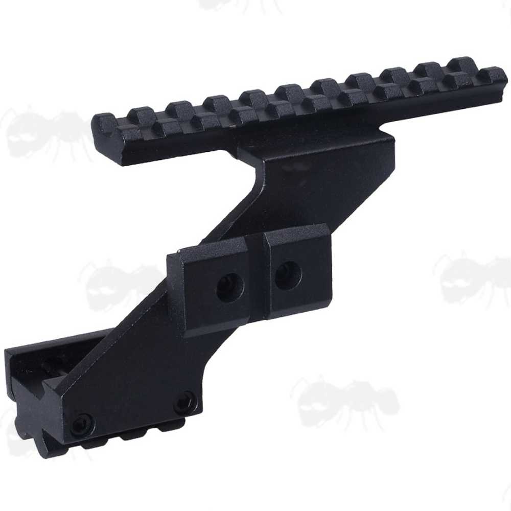 Black Aluminium Trigger Frame Rail Fitting Pistol Sight Rail Bridge Mount