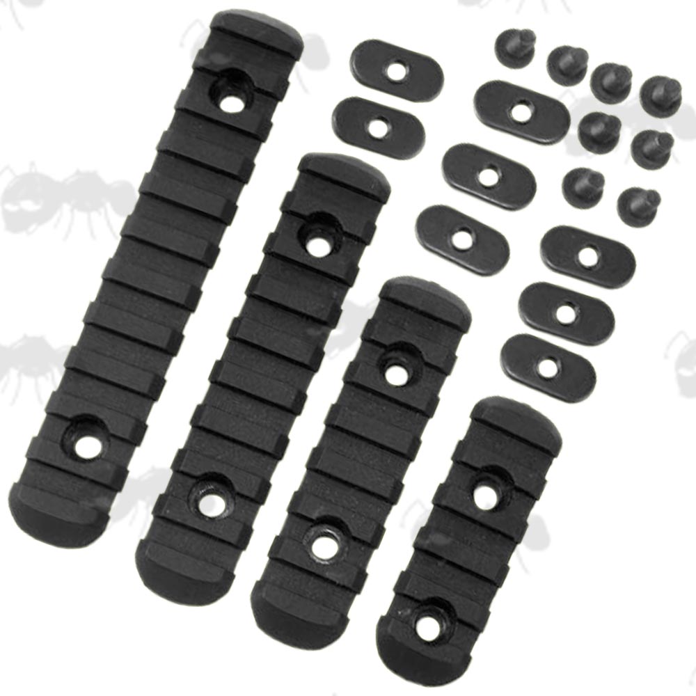 Black Polymer Rail Set for Magpul MOE Handguards with Fittings