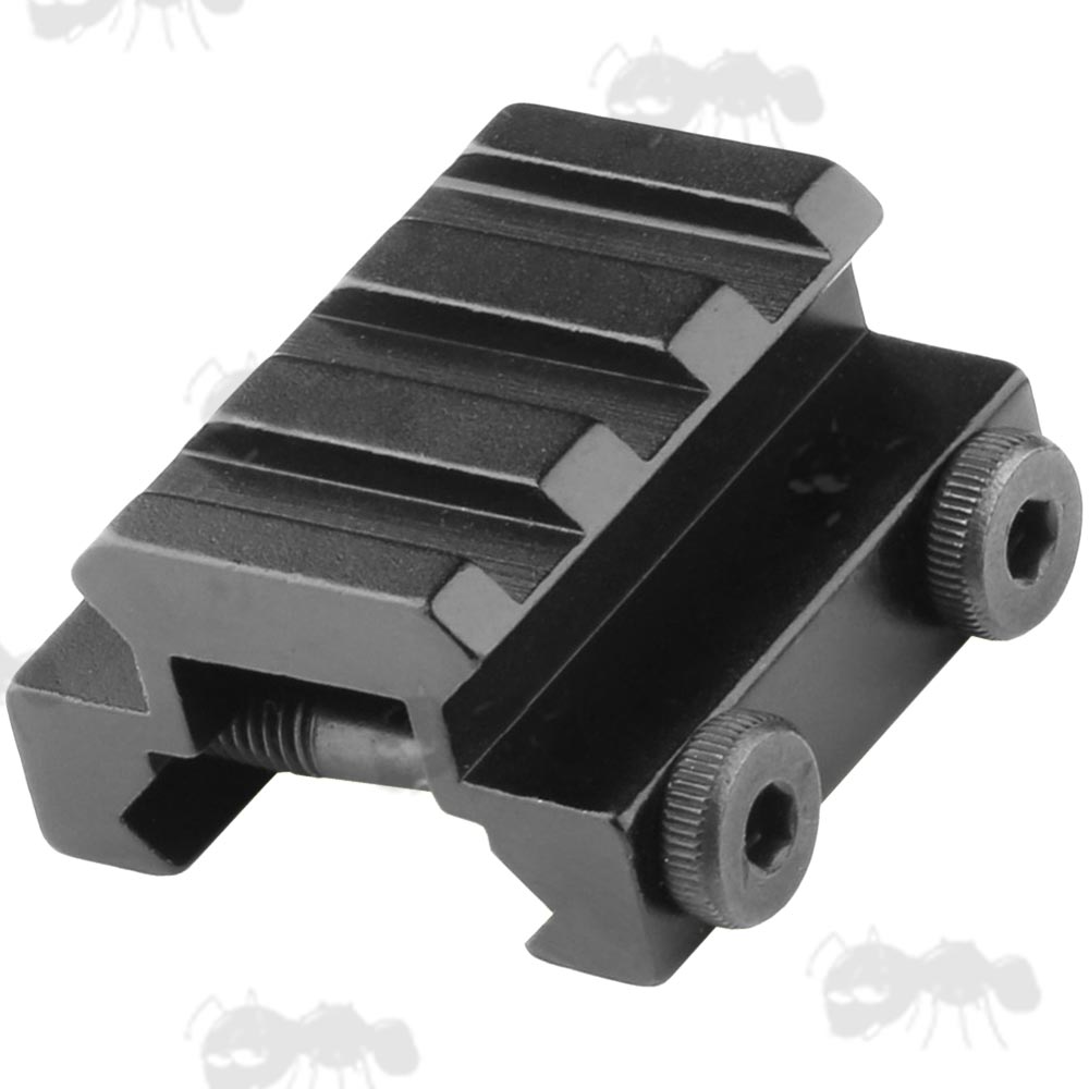 Low Profile Fixed Weaver Rail Riser with Compression Type Fitting, 3 Slot Length