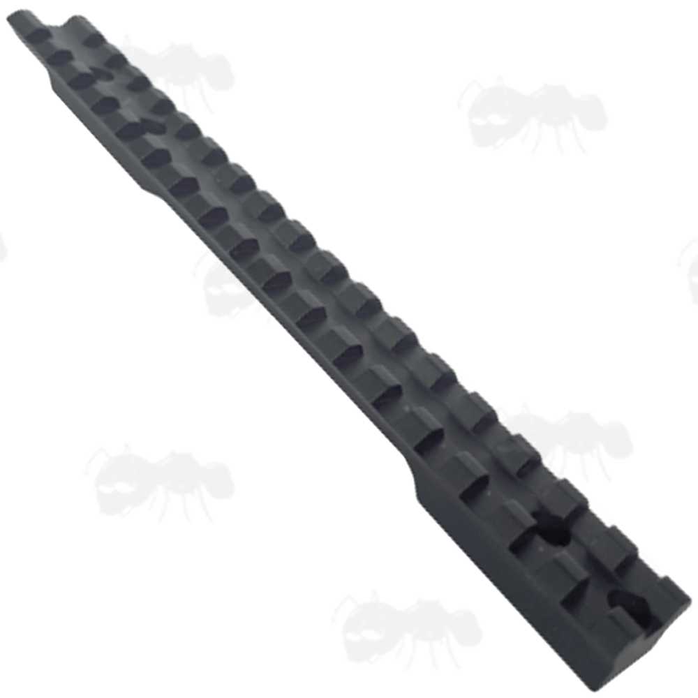 Top Picatinny Rail Slots View of Long Action One Piece Remington 700 Aluminium Picatinny Rail