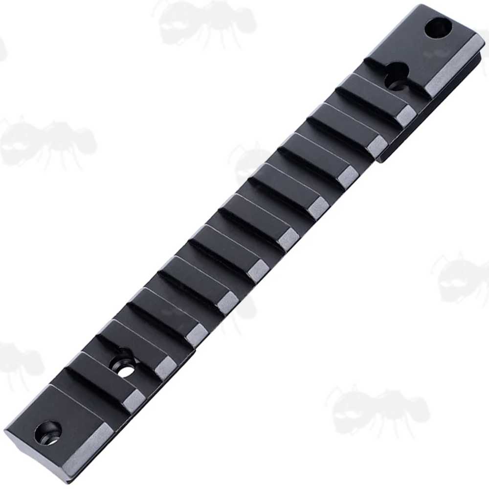 Top Picatinny Rail Slots View of Short Action One Piece Remington 700 Aluminium Picatinny Rail