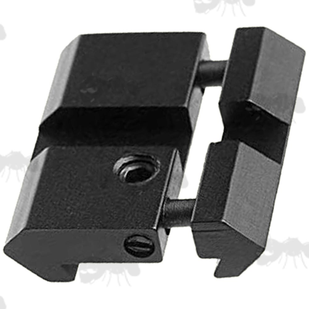 One Piece 3/8 inch / 11mm Dovetail Rail to Weaver Mount Adapter with One Slot