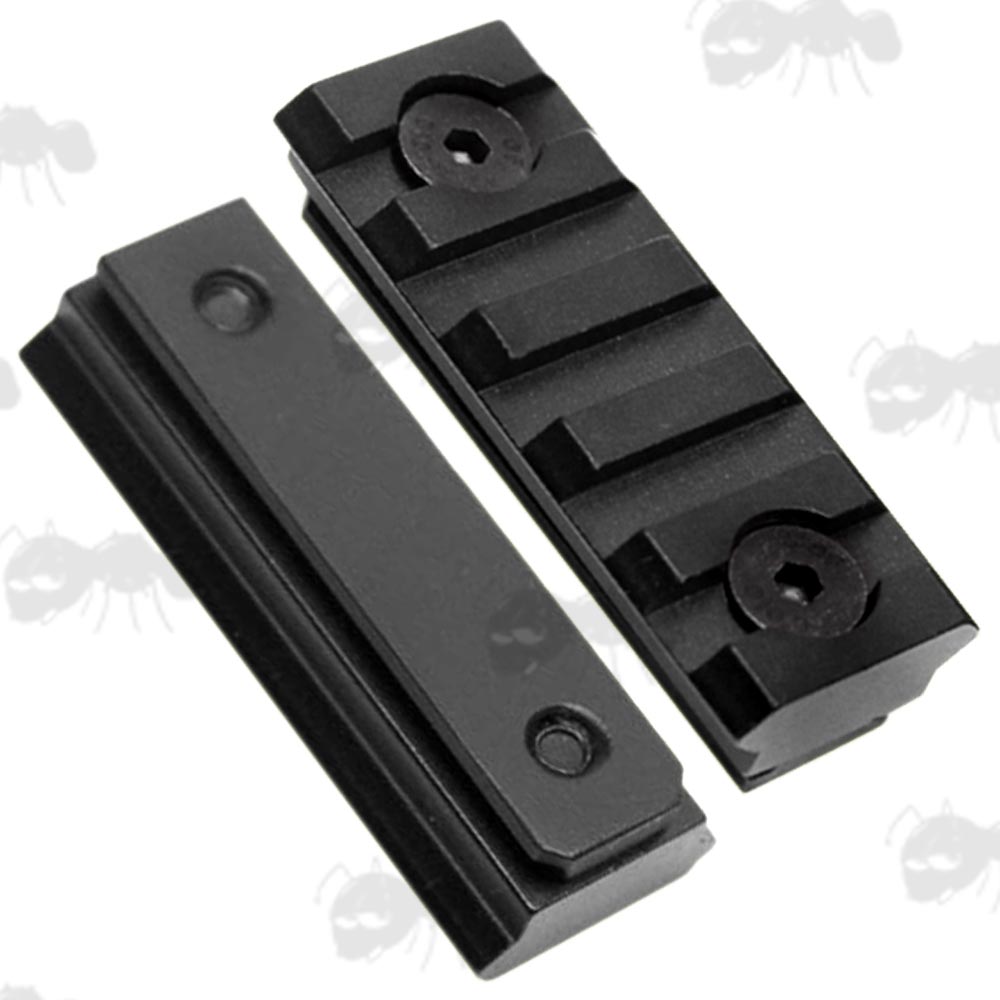Pair Of Five Slot Picatinny Rails To Fit UIT - Anschutz Rifle Forend Accessory Rails