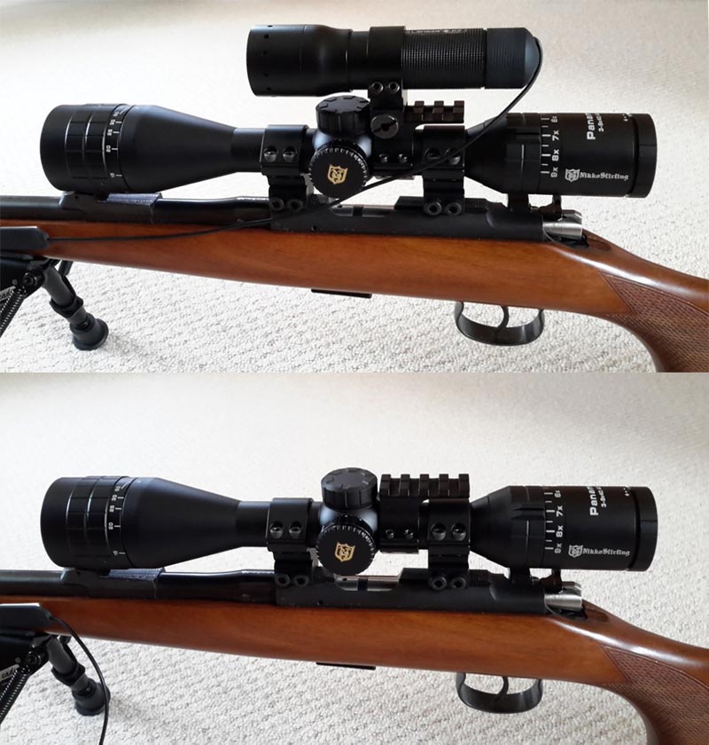 DIY Quick-Release P7 Lenser Torch Mount to Scope on Rifle