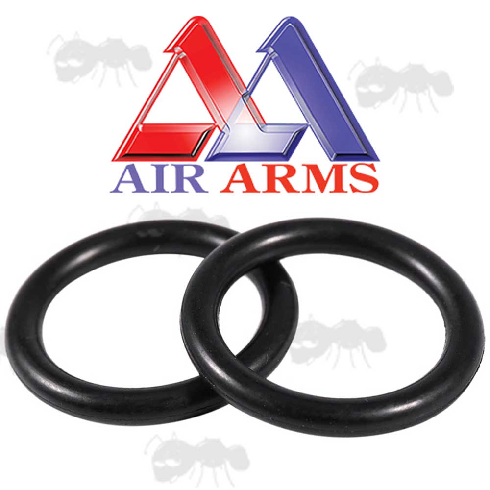 Pair of Replacement Air Arms Rifle Black O-Ring Seals