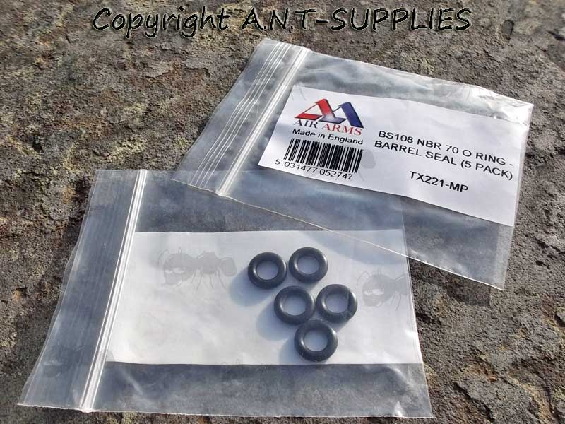 One Pack of Five TX221 Air Arms Replacement O-Ring Breach Seals