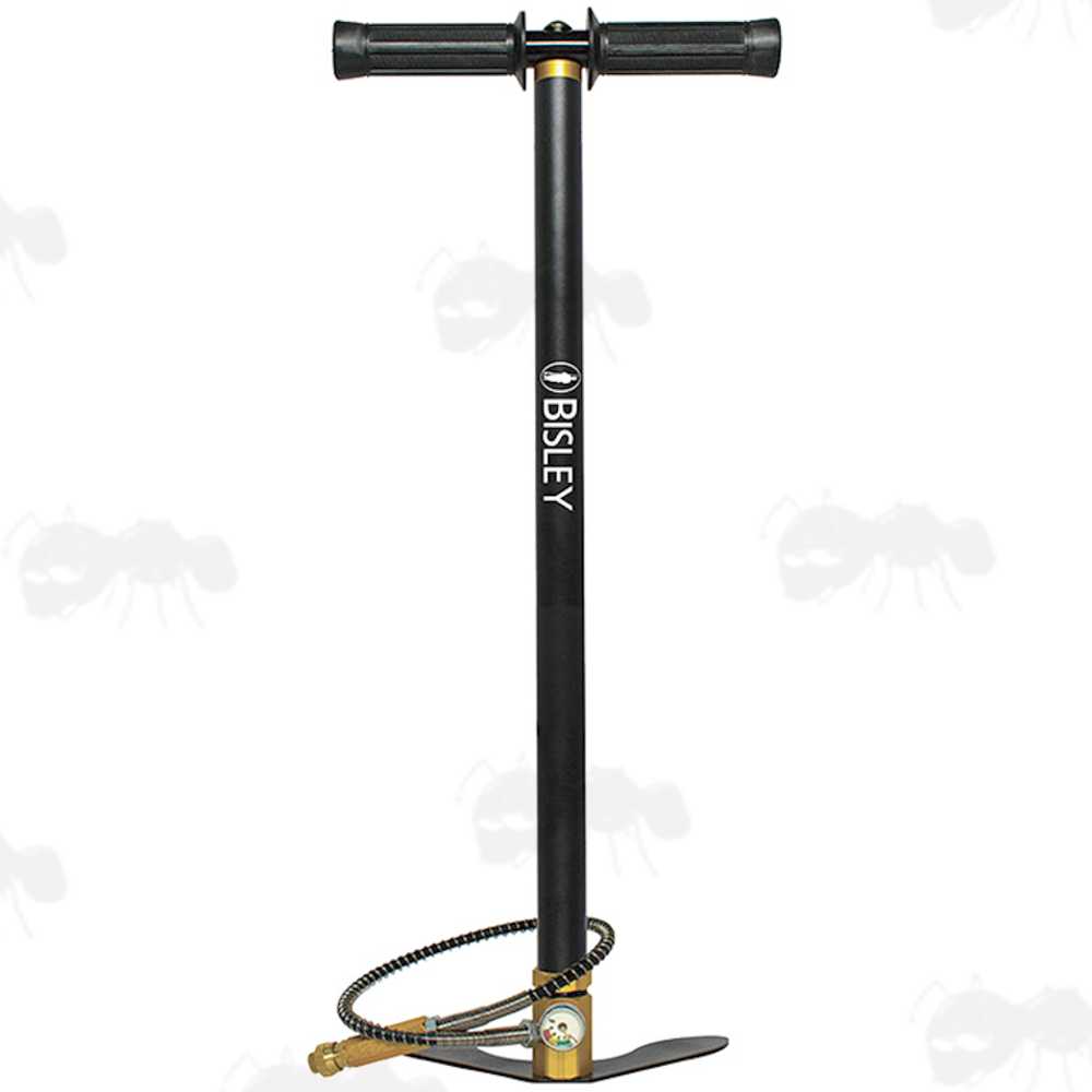 Bisley One Black Hand-Powered Three-Stage Manual Stirrup Pump for PCP Airguns
