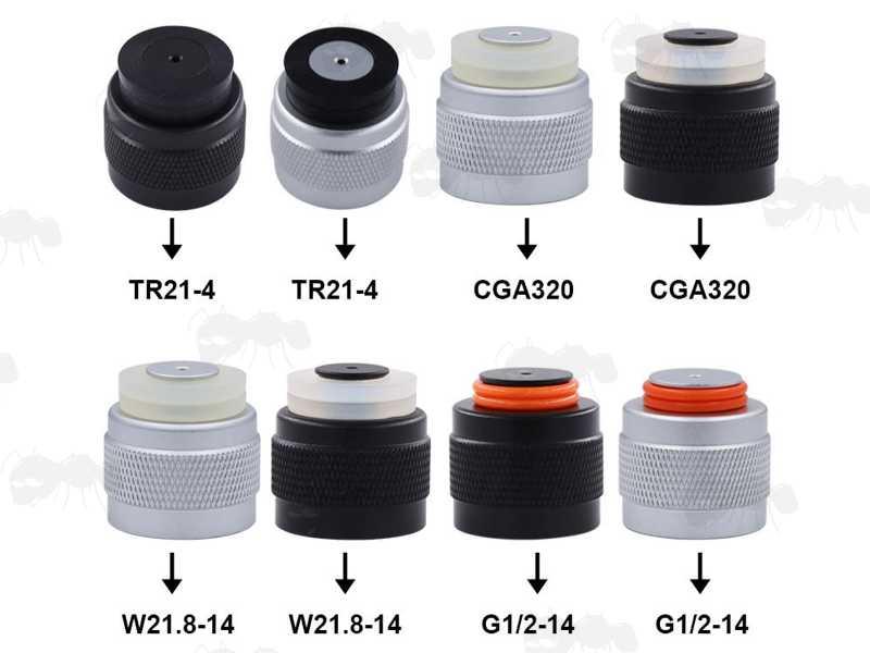 Assortment of HPA / CO2 Valve Thread Caps