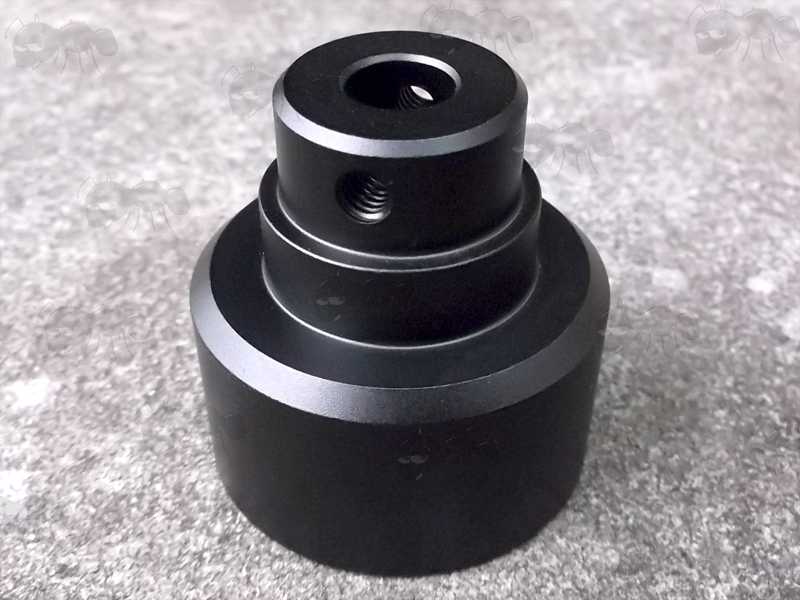 Black All Metal Crosman Rifle Stock Buffer Tube Adapter for The 2240 To 2250 Range of Airguns