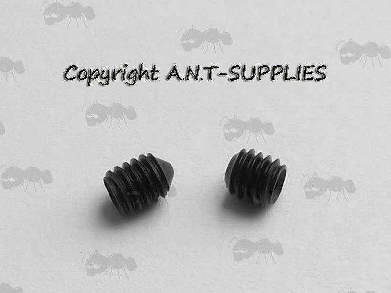 Air Arms TX228 Flat End and JT228 Pointed End Grub Screws for Fixing the Muzzle