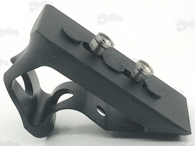 Black Aluminium Compact Handstop for KeyMod Rifle Handguard Accessory Rails
