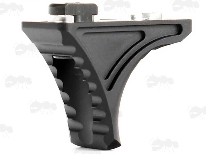 Bi-Directional Black Polymer Mini Handstop for KeyMod or M-Lok Handguards