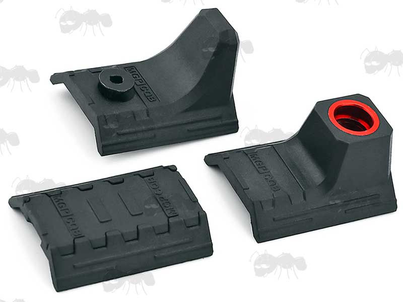 Black Polymer M-Lok Hand Stop Kits Rail Cover with Sling Swivel Socket