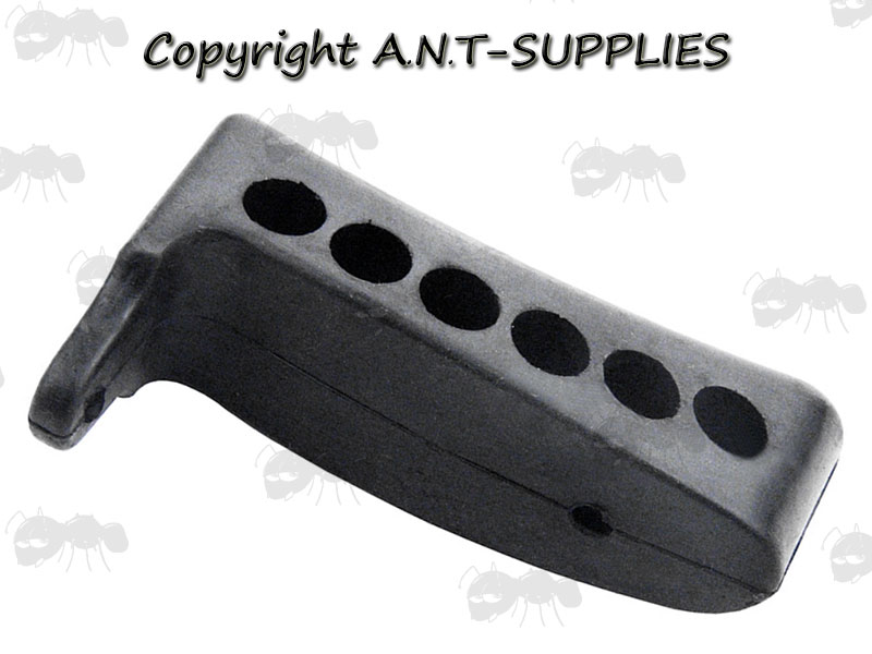 Black Solid Rubber Buttpad for Mosin Nagant Rifle