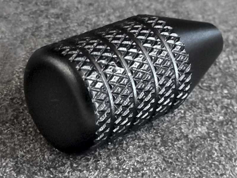 Black Knurled Finished All Metal Rifle Bolt Handle Knob with 6mm Thread