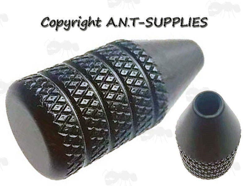 Black Knurled Finished All Metal Rifle Bolt Handle Knob with 6mm Thread