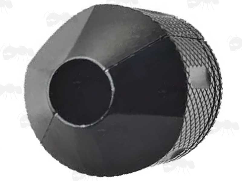 Thread End View of The Two Piece Rifle Bolt Handle Threaded Knob for Savage Axis Rifle