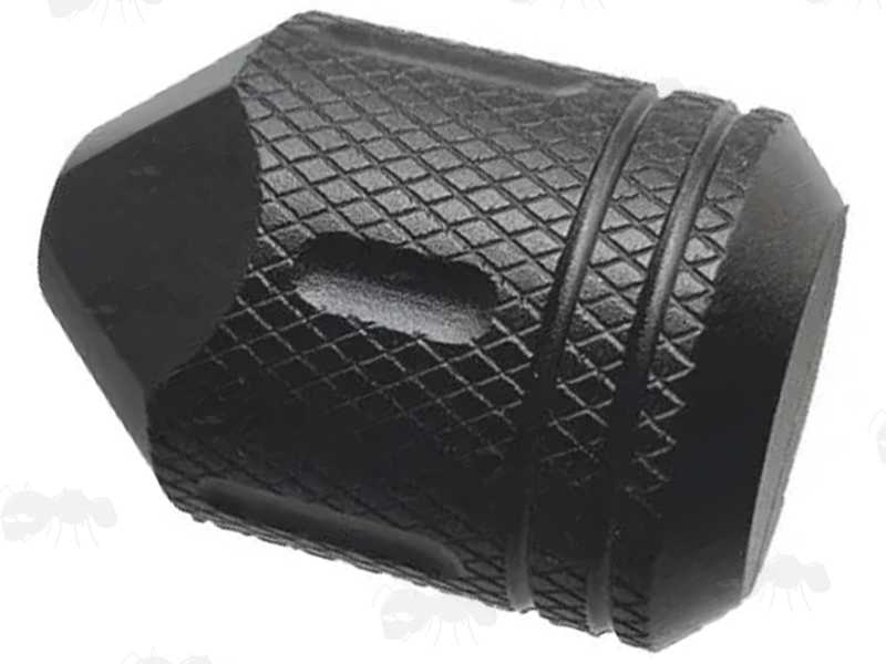 Two Piece Rifle Bolt Handle Threaded Knob for Savage Axis Rifle, Shown Assembled