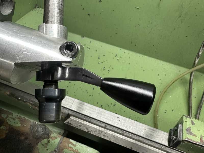 Customer Photo of a Machined Fixed Bolt Handle Fitted with a Black Smooth Finished All Metal Rifle Bolt Handle Knob with 5/16-24 TPI Thread