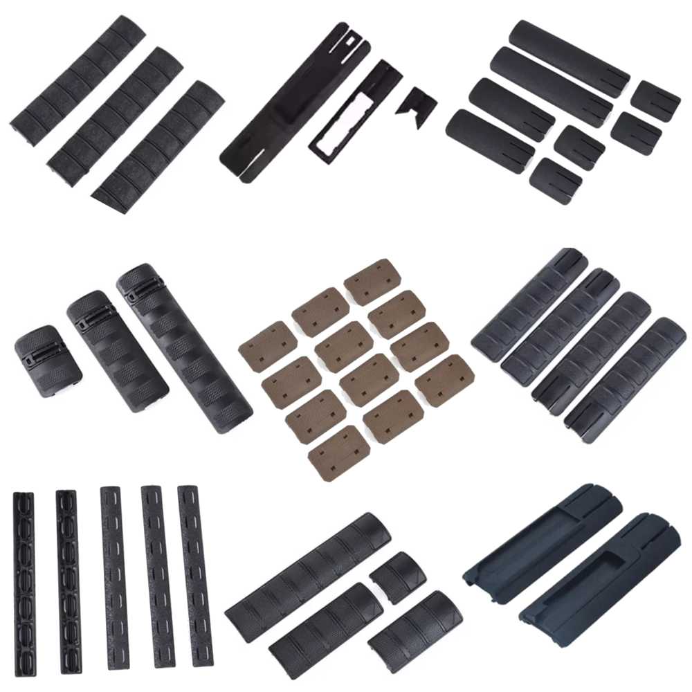 Nine Sets of Assorted Styles of Rifle Handguard Rail Covers