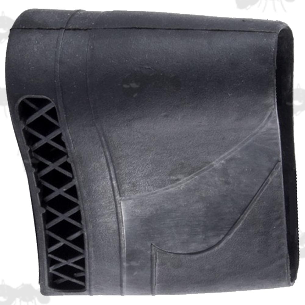 Black Silicone Rubber Ventilated Slip-On Recoil Pad for Rifle or Shotgun Butt Stocks