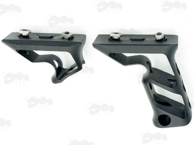 All Metal Skeletonised Vertical Rifle Forend Grip and Matching Handstop for M-Lok Slot Handguards
