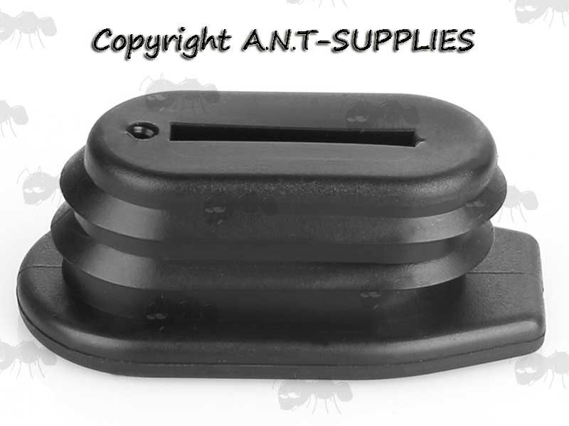 Inner View of The Black Rubber AR-15 A2 Style Pistol Grip Plug
