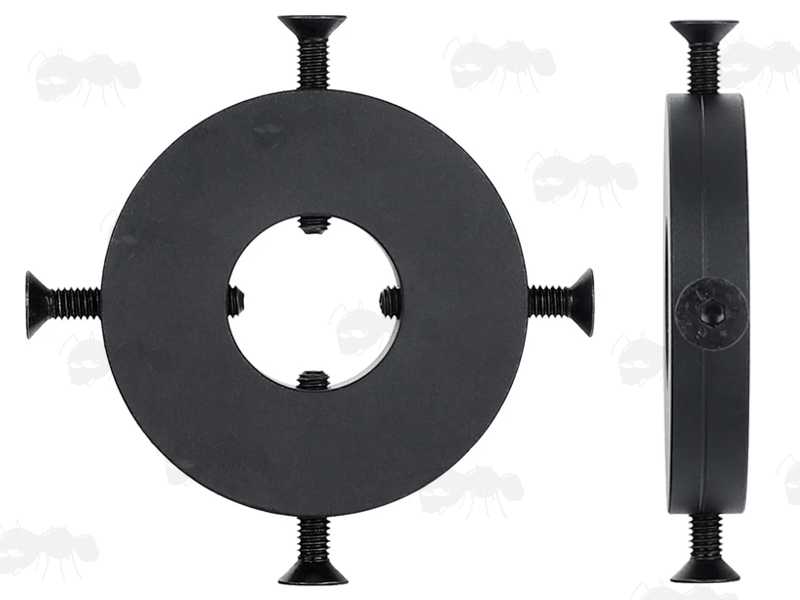 AR Rifle Round Metal One Piece Free Floating Quad Rail Handguard End Cover Caps with Fittings for .223 Barrels